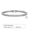 Chain Mens 6/8/10/12mm Cuban Chain Bracelet Waterproof Stainless Steel Curb Link Chain Wristband Jewelry18/20/22cm Length d240419