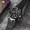 Montre-bracelets SKEMI Véritable résistant à l'eau 50 mètres adaptés à la montre de natation Qualité de lumière Two Tone Classic Men's Watches 2101