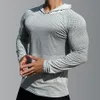 Mens Fitness Running Sports Hoodies Gym Joggers Hooded Outdoor Sport Athletic Clothing Male Training Sweatshirt Tops 240409