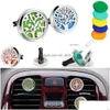 Essential Oils Diffusers Aromatherapy Home Oil Diffuser For Car Air Freshener Per Bottle Locket Clip With 5Pcs Washable Felt Pads Fr Dhk1P