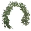 Рождественские украшения 150см искусственная сосна гирлянда настоящий декор зеленый Q2Y3