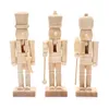 Figuras decorativas DIY 12 cm Cascanuabo de madera Soldado Soldado Soldado Tupón Decoración de artesanías hechas a mano