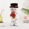 Electric Babbo Natale Dance Musical Plush Christmas Christmas Snow Man Toy Dolls for Kid 2024 Year Decoration Gift 240407