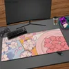 Muisblokken Pols Rests Anime Kawaii Muiskussen Large rubberen gamingsnelheid Leuke XXL MousePad Toetsenbordvergrendelingsrand Otaku Computerbureau Tabel Tabel Tapijt Y240419