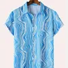 Erkekler Sıradan Gömlekler All-Over Baskılı Hawaii Gömlek Modaya Modaya Modaya Modaya Modaya Göre Yaz Plaj Tatili 2024 Stil