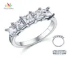 PAW Star Princess Cut Five Stones 125 Ct Solid 925 Sterling Silver Body Band Band Band Band Joyería CFR8072 2105064271748