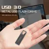 Obudowa Lenovo USB Flash Drives 2TB 1TB Mini Metal Real pojemność pamięci Stick Pen napęd Dane Transmisja Srebro Srebrna magazyn U Dysk