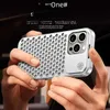 Cell Phone Cases Aluminum Alloy Aromatherapy Phone Case For Iphone 15 Spring Clip Heat Dissipation Anti-fall Protective Cover For Iphone 14pro J240418