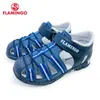 Sandales Flamingo Summer Hook Loop Couleur mélangée Kids Casual Kids Shoe Petites sandales extérieures Plat pour le garçon Taille 27-33 201S-HL-1739/1740 240419