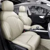 맞춤형 자동차 액세서리 시트 커버 5 좌석 풀 세트 최고 품질 가죽 아우디 Q7 5 좌석 전체 커버리지 전면 및 뒷좌석