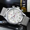 Mens Running Second Fashion Full Function Timing Business Mens Quartz Watch Small