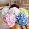 Dekorative Blumen 3d Single Hortensie Blume künstliche Floße Home Decor Weihnachten Hochzeit Brautstrauß Wandset