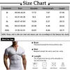 T-shirt fileté pour hommes Contrôles de fitness Sports Sports Muscle Slim Fit Short T-shirt V-Col Collar Casual Tops 240415