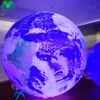 Partihandel LED -jätte uppblåsbar planet ballonger solsystem bollar jorden mån boll jupiter saturn uranus neptune kvicksilver venus för festdekoration