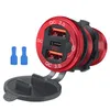 Ny 12V/24V USB -utlopp 78W 3 Ports Car Charger Socket Dual 30W PD Typ C 18W QC 3.0 med Switch för bilbil Motorcykel RV Marine