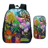 Rugzakken 2 stks set anime mijn zingende monsters kleuterschool tassen cartoon kinderen