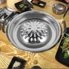 Korean BBQ Grill Pan Tray voor picknicktoevoer metalen fornuis voor thuiskeuken 240415