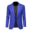 Fashion Mens Business Casual Blazer Black White Red Green Solid Color Slim Fit Jacket Wedding Groom Party Suit M-6XL 240409