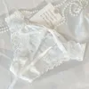 Kobiety damskie bawełniany koksek koronkowy koronka urocza środkowa talia żeńska bielizna seksowna briefy bezproblemowe dziewczyna