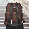 Backpack Extra Dużego Man's Travel Travel Arygie Skórzane Fit 17 -calowe laptopa PC Cow Cow Bag School Torba
