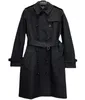 Dames Trench Coats Designer KensingtonMid Lengte Dames met dubbele breasted windbreaker Dames Popular Slim Fit Style Luov