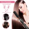 Pente alisador de cabelo calor pressionando pentes portáteis de curling ferro para cabelos barba perucas molhadas e de penteado seco ferramentas 240411