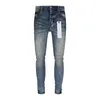 jeans roxo masculino jeans jeans jeans calça acumulada bordado de moto de bicicleta rasgado para o tamanho da tendência jeans homens lágrados