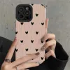 Cell Phone Cases Fashion Little Love Heart Phone Case for iPhone 14 12 15 11 Pro Max Mini SE X XS XR 78 Plus Silicone Leather Shock Cap J240418