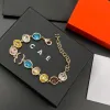 2024 Brand Boutique Armband Designer Luxury Gemstone Chain Armband Fashion Style Jewelry With Box High Quality Metal Armband Women's Birthday Present SMycken