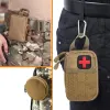 Förpackar militär taktisk väska midja EDC Pack Molle Tools Holder Medicinska väskor Hunting Accessories Belt Pouch Outdoor Vest Pocket Wallet