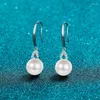 Dingle örhängen Momulberry Pearl 925 Sterling Silver Jewelry Ear Studs Romantic Boutique Lämplig för fest födelsedag v
