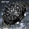 Relógios de pulso Sanda 3170 Light Light Light Multi Funcional Sports Impermeável e Clock Clock de Shock Clock Digital Men's Watch Digital