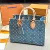 Donne classiche retiro borse in denim in pelle in pelle borse in pelle di pelle Luxurys Crossbody Messenger Ladies da viaggio per borse da viaggio p isxk