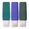 Storage Bottles 90ml Silicone Dispenser Bottle Set Travel Cosmetic Emulsions Liquid Hand Soap Body Wash Shampoo Empty Containers
