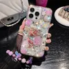 Glitter Telefon Kılıfları İPhone 15 Pro MAX için Tasarımcı Deseni 14 PROS 15 PRO 14 14PRO 13 12 11 Pro XR Fashion Bling Phoenix Kuş Köpüklü Rhinestone Tasarımlar Kılıf