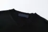 Herren plus T-Shirts Polos Frühling und Sommer neuer hochgradiger Baumwolldruck kurzärmeliger Runde Hals Panel T-Shirt Schwarz weiß T-Shirt Sommerkleidung CYG24041704-8