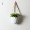 Vaser keramiska hängande ranch simulering köttig luft växt blomma kruka vägg dekoration landskap kruka nordiska hem wshyufei