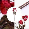 Decoratieve bloemen 2 pc's tulpen kunstmatige bloem bruid kerstdecor vaas vullende stengels zijden doek decoratie nep