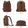 Backpack Brown Top Grein Genuine Crazy Horse Couather 14 '' 15.6 '