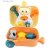 Sand Play Water Fun Children Mini giocattolo di sabbia da spiaggia portatile con carrello Giochi esterni per estate Giochi spiaggia Giochi per bambini Toddlers Boys Girls L416