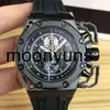 Piquet Audemar Designer Watch Mens Lüks Mekanik Saatler Apa Pwatch İş Gündelik Kişilik Tasarımı Siyah Dial Dezel Kauçuk Toka Ceneva Marka Bilek Saati