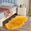 Carpets en peluche salon chambre de lit de chevet de chevet imitation irrégulière laine couleur couleur sol floor décoratif en cuir gris22