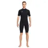 Kvinnors badkläder 3mm Wetsuit Front Zip Short Sleeve Surf Suits Neoprene Men Diving Swimming Kayak