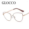 Sunglasses Women Vintage Sexy Cat Eye Reading Glasses Anti Blue Light Metal Frame Computer Optical Eyewear Finished Eyeglasses Plus