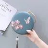 Bag Fashion Women Embroidery Floral Evening Creative Chinese Style Handbag Party Clutch Bags Small Round Chain Messener