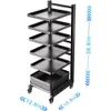 6-Tier Adjustable Pan and Pot Rack for Cabinet and Floor Organization - Kitchen Storage Solution for Pots, Pans, and Lids - Multifunctional Design