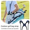 Double Shoulder Golf Bag Strap Pad Adjustable Reusable Straps Red 240411