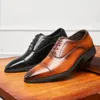 Zapatos de vestir tres articulaciones dentro de los negocios aumentados con el suela suave con el dedo del pie puntiagudo oxfords