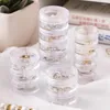 Jewelry Pouches 5-layer Storage Box Makeup Rack Bracelet Earring Round Plastic Organizer Boxes Holder Button Zip Head