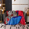 Luksusowe Boho rzut kocem bawełny ultra miękkie rustykalne konno drukowane koce dekoracje wiejskiej, cały sezon rustykalny rzut na kanapę na kanapie łóżko 18x18 cali